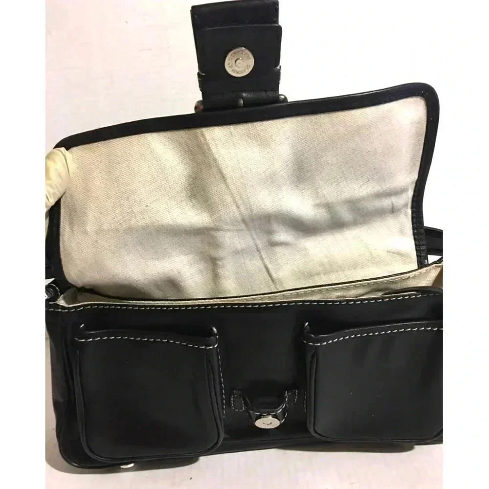 Michael Kors black leather shoulder handbag - Picture 3 of 12
